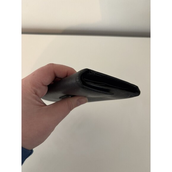 PRADA large saffiano leather wallet Black Triangle Authenticity Card - Picture 10 of 16